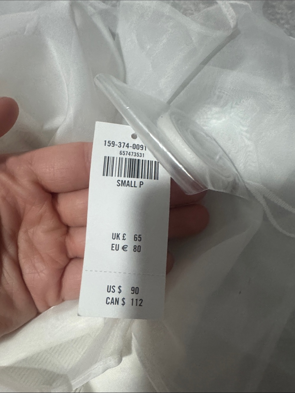 Abercrombie Strapless White Layered Ruffle Mini Dress NWT - Picture 7 of 7